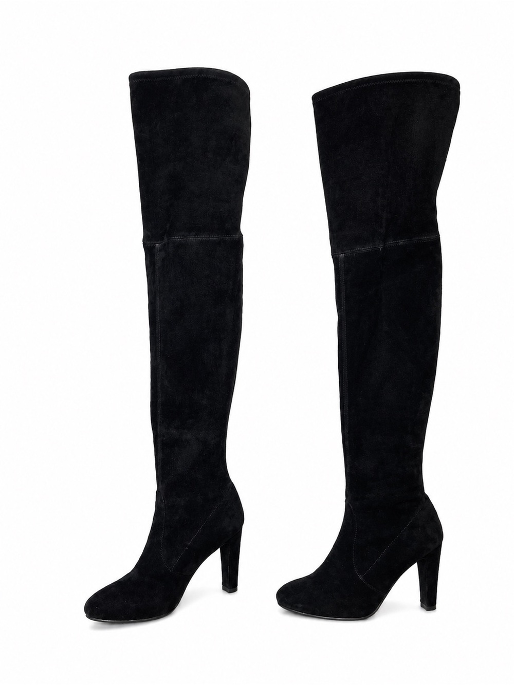 Stuart Weitzman Women's Black Over-the-Knee Heeled Boots UW 36012